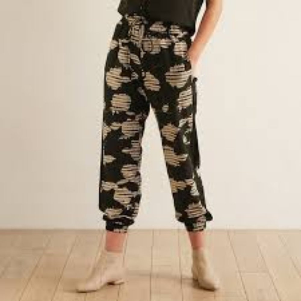 The ODELLS Lagos Printed Drawstring Jogger Pants